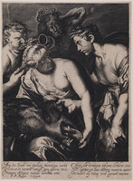 KG 17526
          <br/>
          Meleager geeft de kop van het Caledonische everzwijn aan Atalanta
          <br/>
          <em>Anoniem</em>